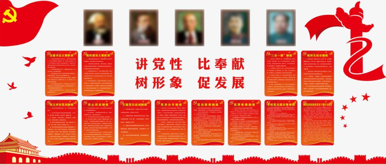 党建党的光辉历程党史立体文化墙