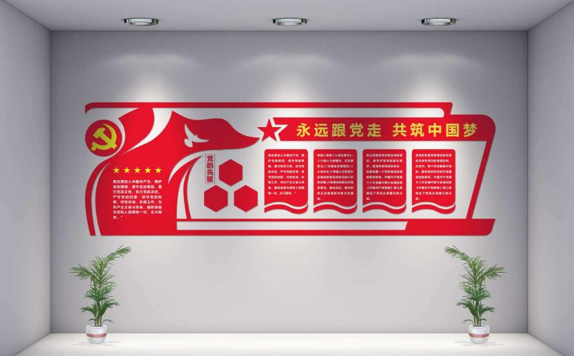 中国邮政储蓄银行党建文化墙设计方案
